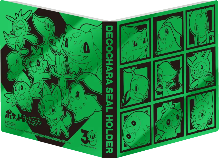 Deco Character Seal Holder A de septembre avec des Pokémon de type Plante
