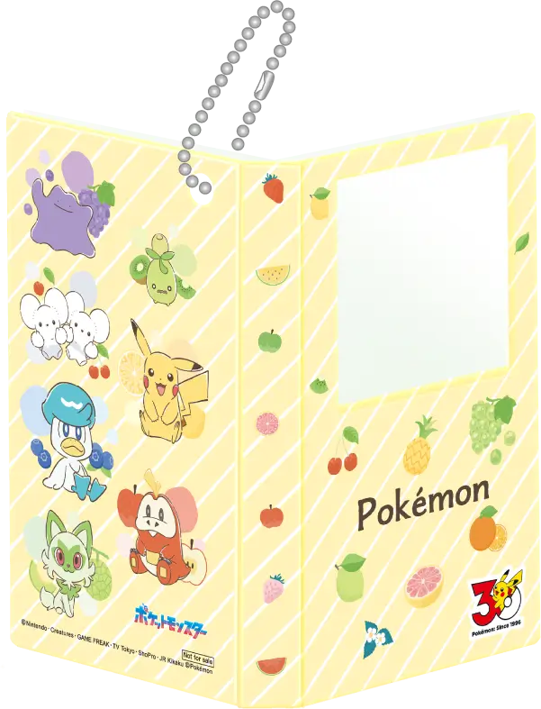 Deco Character Seal Holder C jaune d’octobre au format carnet avec chaîne